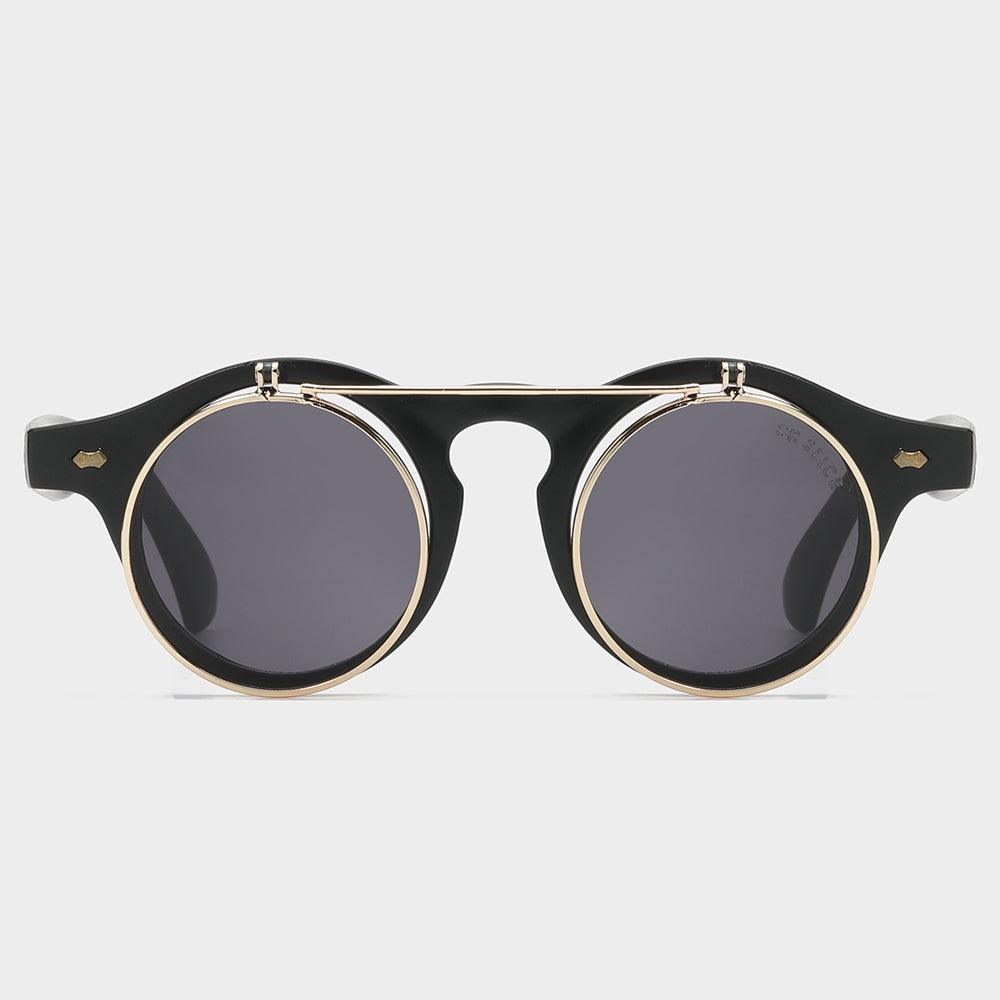 Dual Lens Flip-Up Sunglasses for Indoor & Outdoor Use
