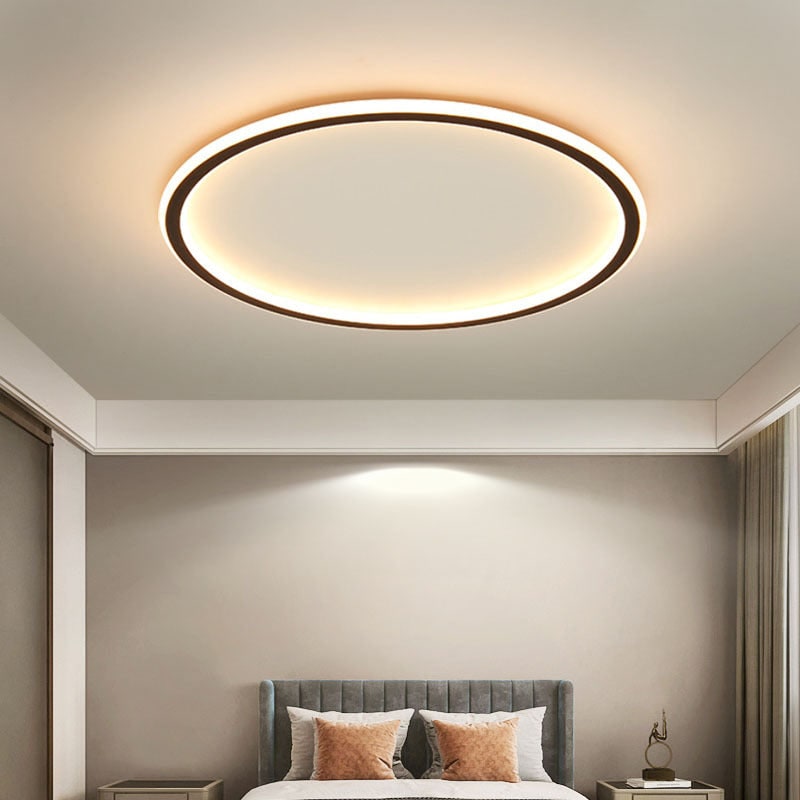 Flush Mount LED Ceiling Light Circular Modern Dimmable Fixture