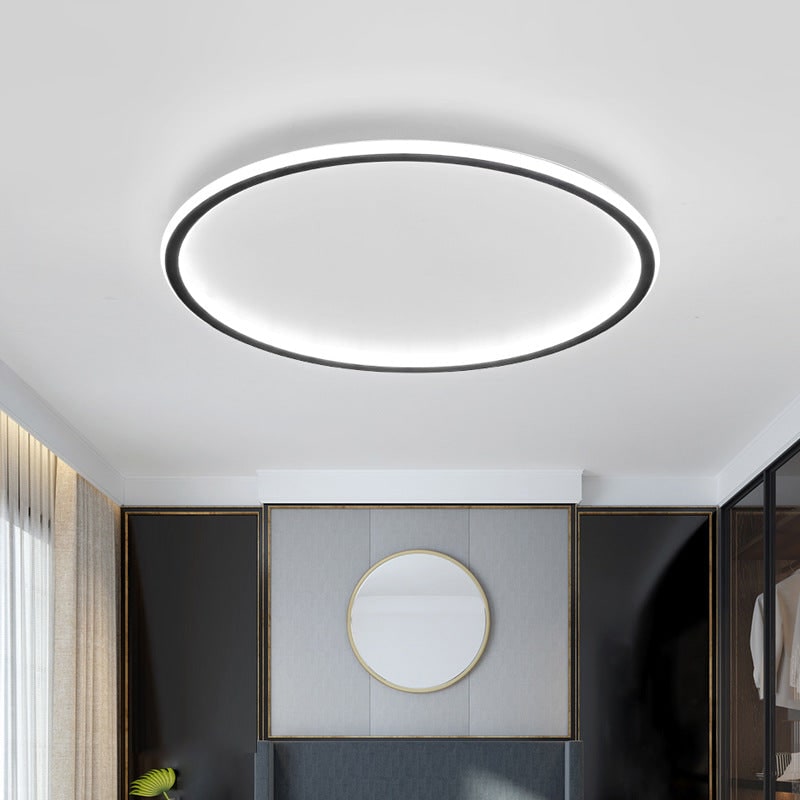 Flush Mount LED Ceiling Light Circular Modern Dimmable Fixture