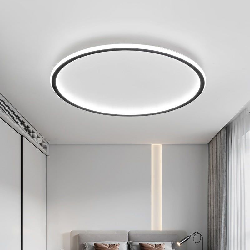 Flush Mount LED Ceiling Light Circular Modern Dimmable Fixture
