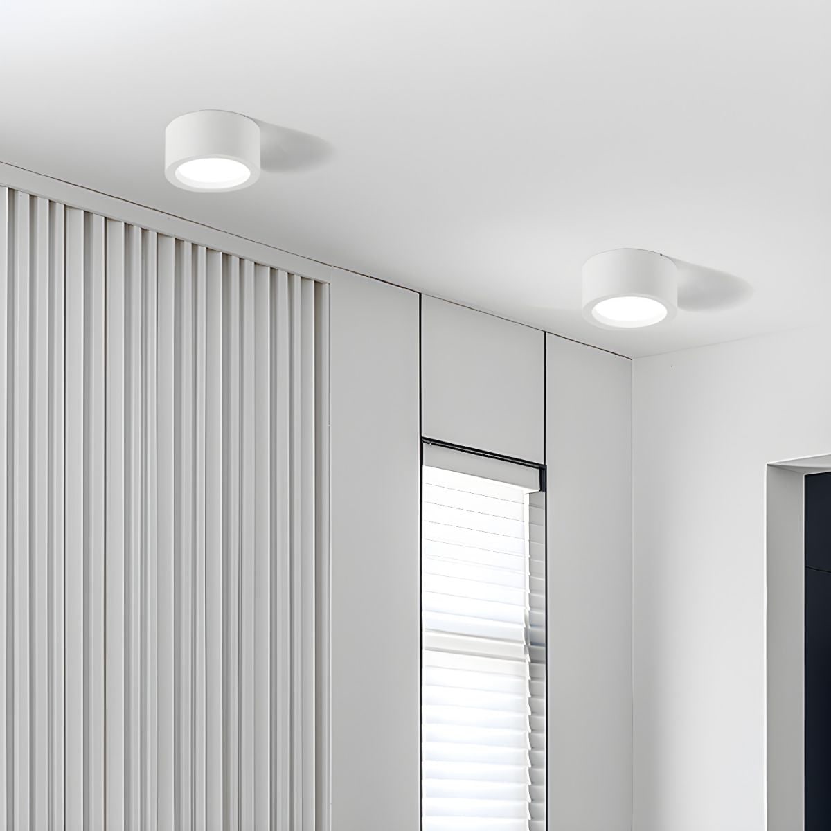 Flush Mount Cylinder LED Ceiling Light with Modern Design and Energy Efficient Lighting