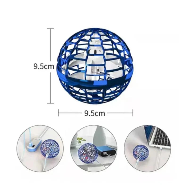 Flying Orb Ball Toy with LED Lights and Hand Controlled Hovering Hover Boomerang