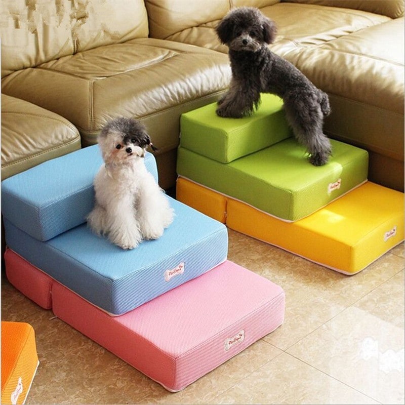 Foam Dog Stairs and Pet for Cats with Foldable Folding Design And Ramps