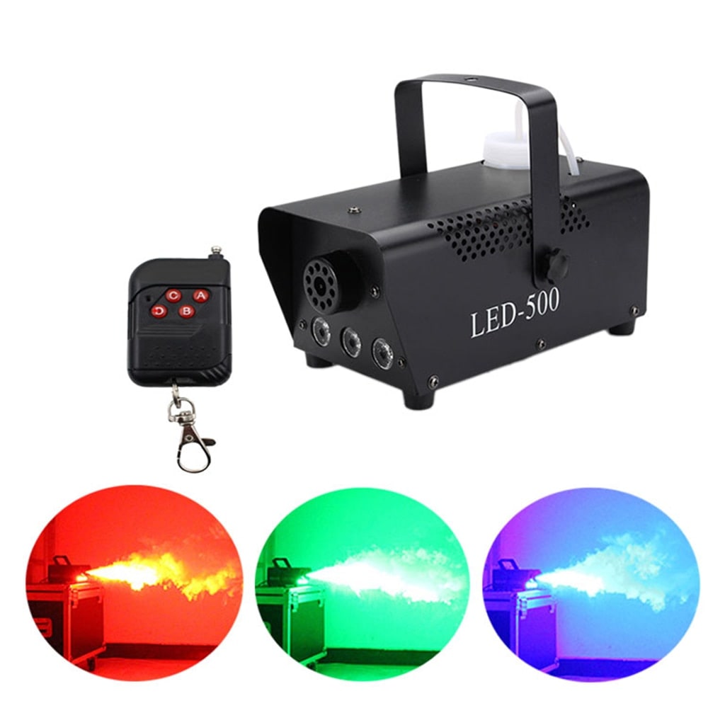 Halloween Fog Machine Smoke with Built-In LED Lights Wireless Remote for Party Decoration