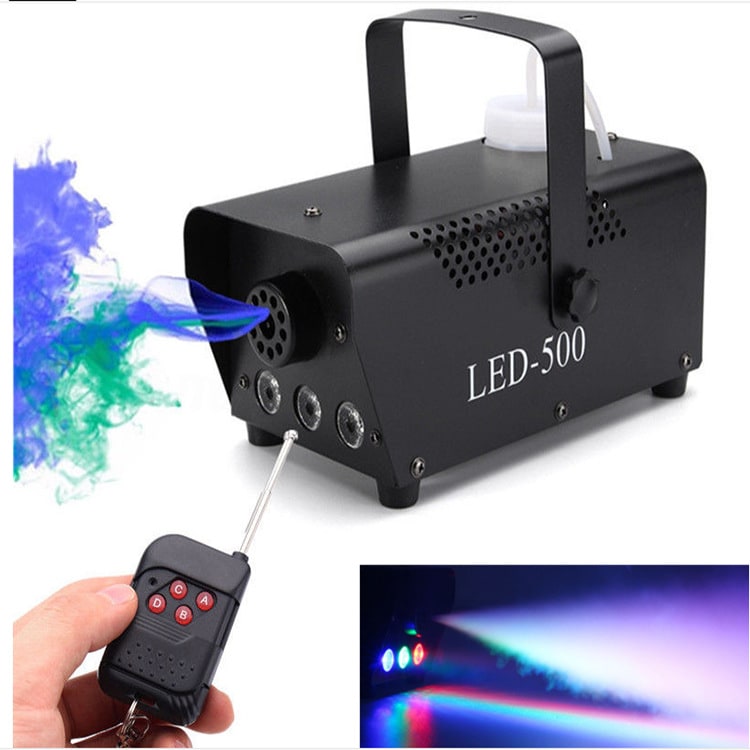 Halloween Fog Machine Smoke with Built-In LED Lights Wireless Remote for Party Decoration