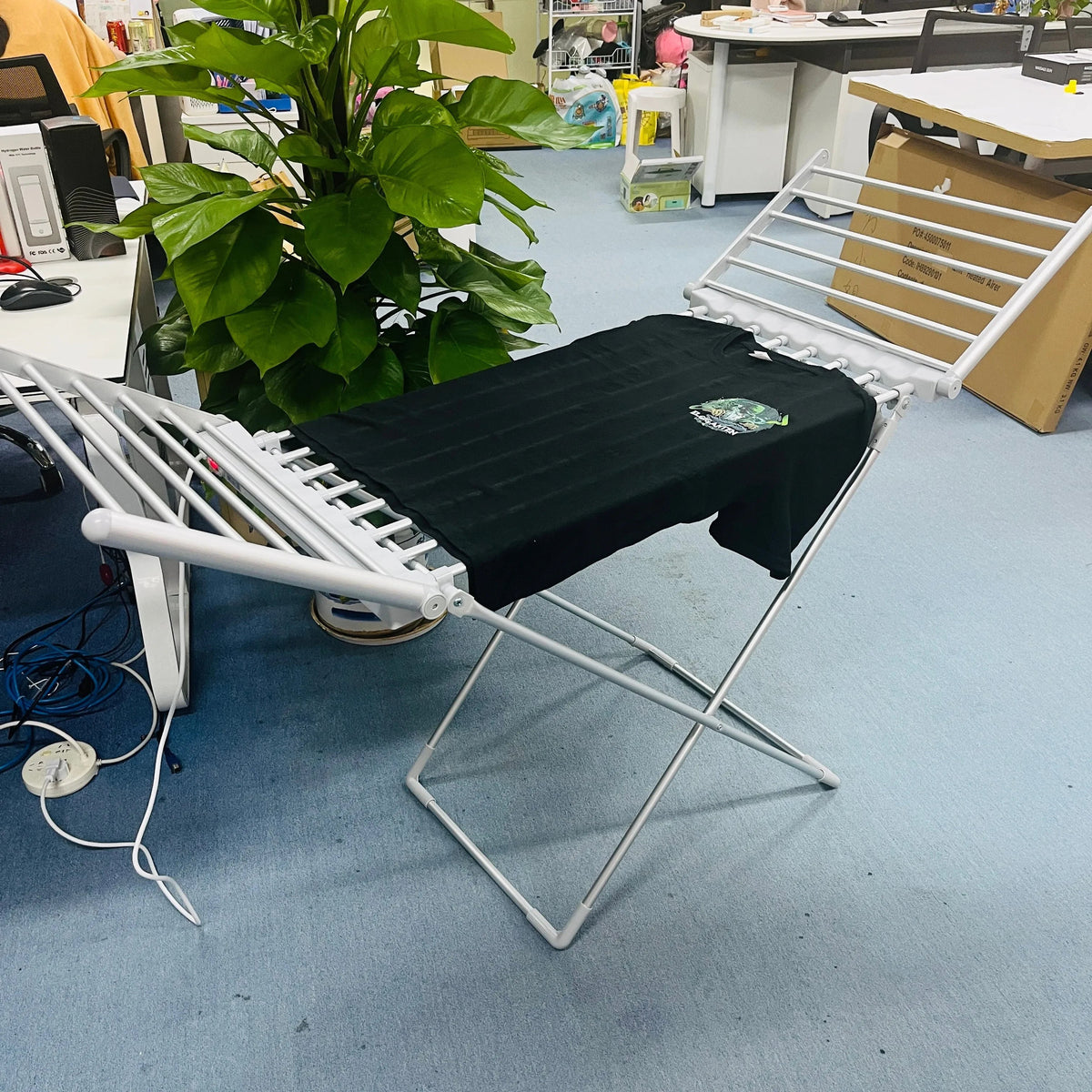 Foldable Electric Clothes Drying Rack with Heated Bars Energy Efficient Indoor Airer