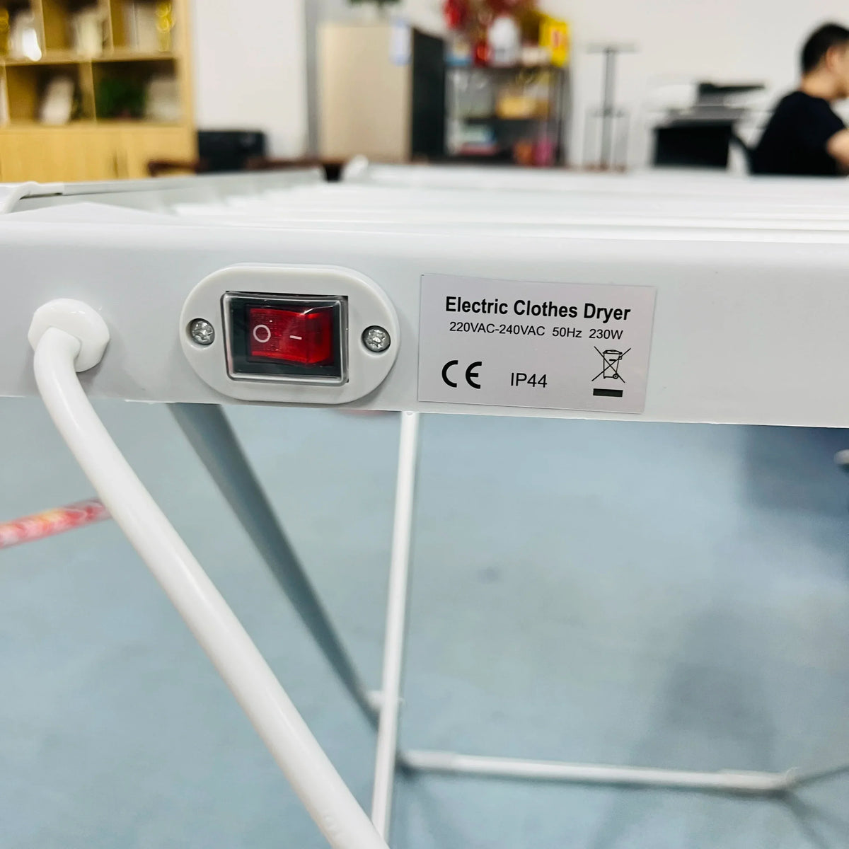 Foldable Electric Clothes Drying Rack with Heated Bars Energy Efficient Indoor Airer
