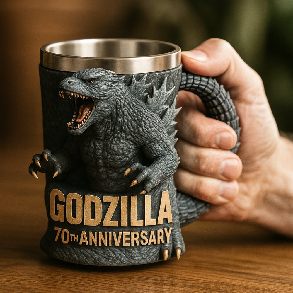 Fun Monster Coffee Mug with Stainless Steel Liner and Sculpted 3D Design