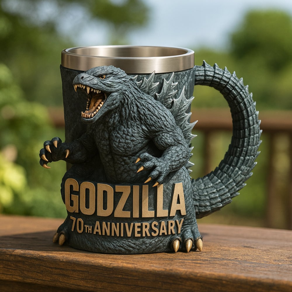 Fun Monster Coffee Mug with Stainless Steel Liner and Sculpted 3D Design