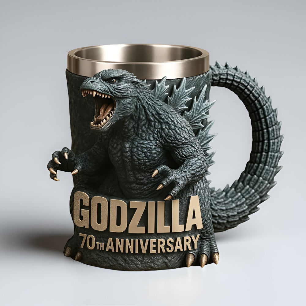 Fun Monster Coffee Mug with Stainless Steel Liner and Sculpted 3D Design