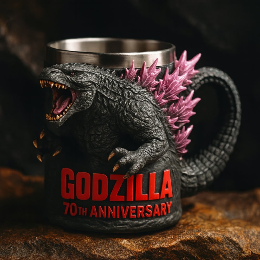 Fun Monster Coffee Mug with Stainless Steel Liner and Sculpted 3D Design