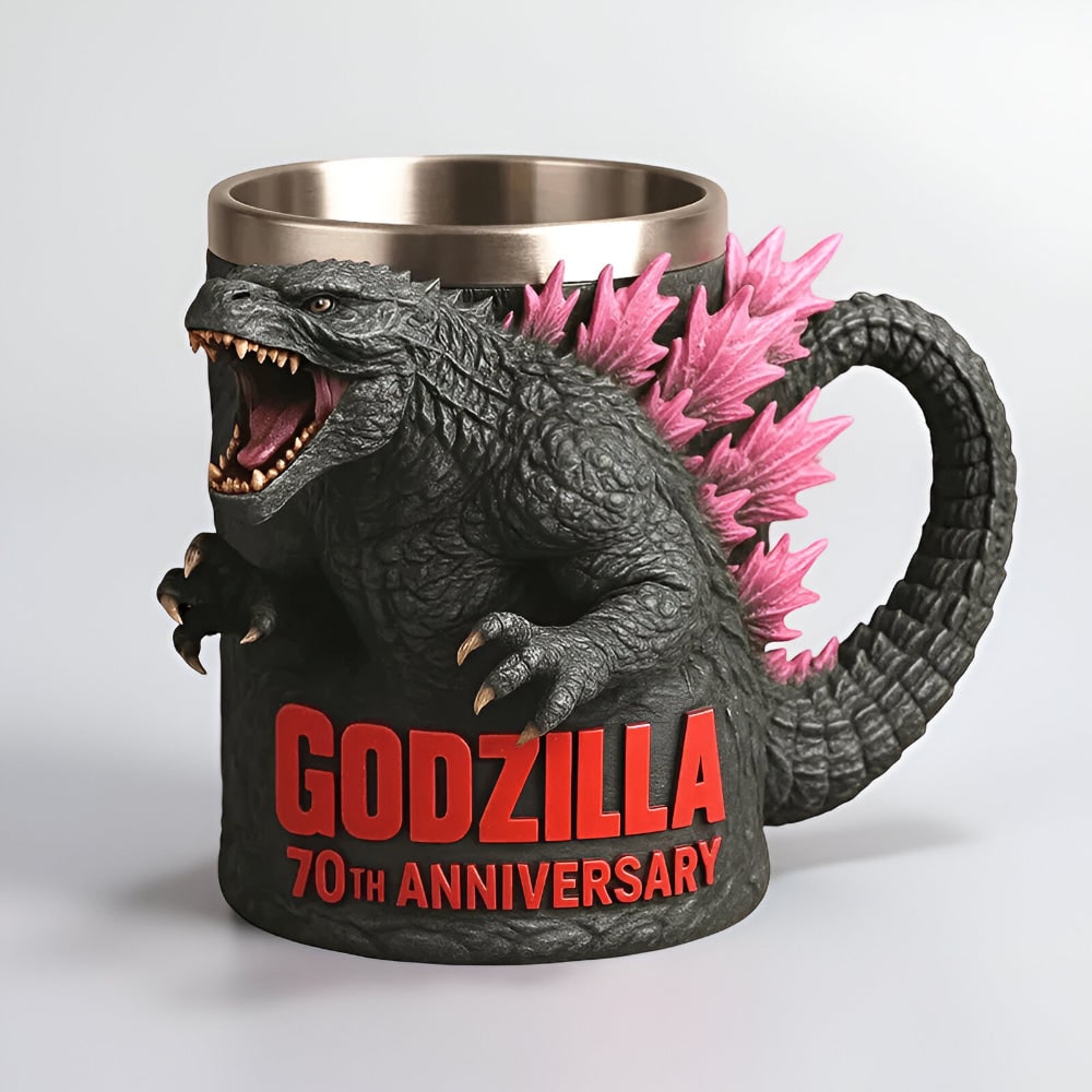 Fun Monster Coffee Mug with Stainless Steel Liner and Sculpted 3D Design