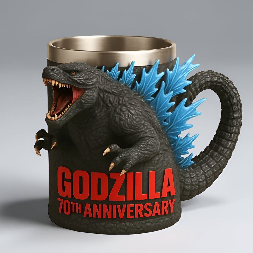 Fun Monster Coffee Mug with Stainless Steel Liner and Sculpted 3D Design