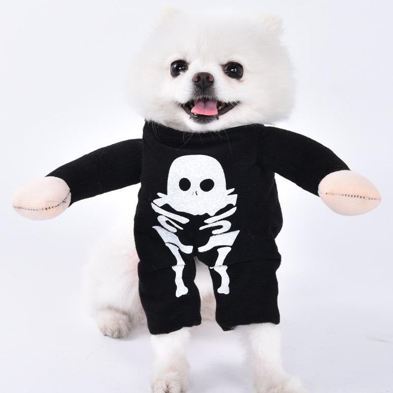 Funny Dog Costume with Novelty Holiday Designs and Adjustable Closures Halloween