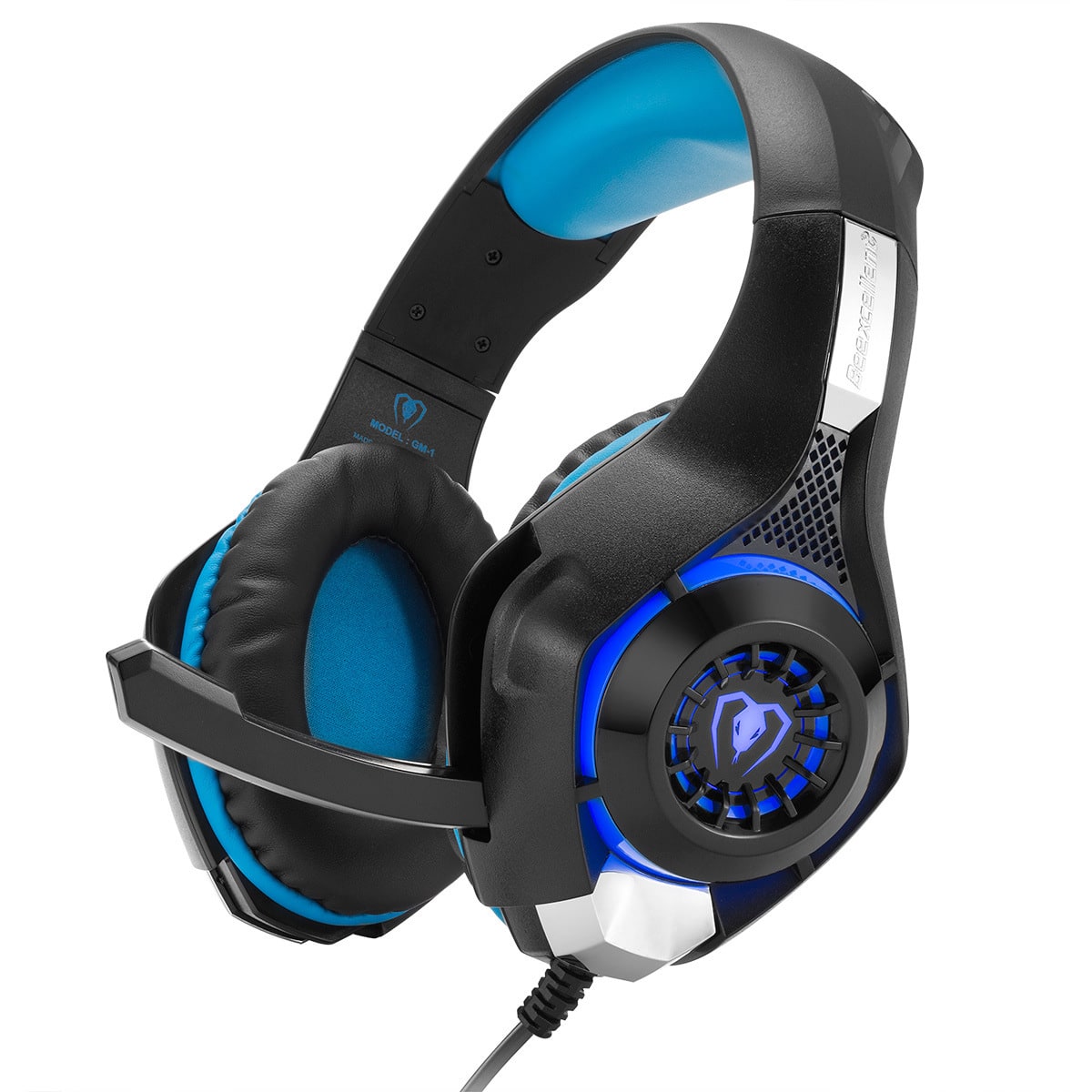 Gaming Headphones with Mic and LED Lights Wired Headset with Microphone USB and 3.5mm Jack