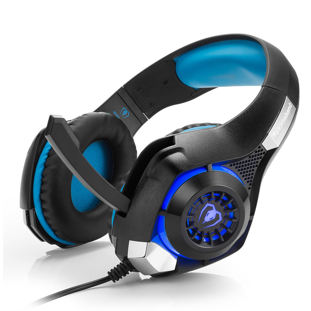 Gaming Headphones with Mic and LED Lights Wired Headset with Microphone USB and 3.5mm Jack