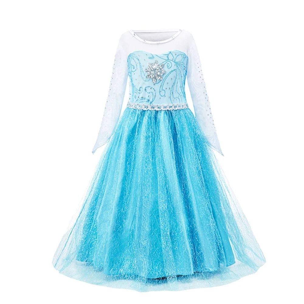 Girls' Halloween Princess Costume and Dresses for Dress Up Tiara Gloves Games