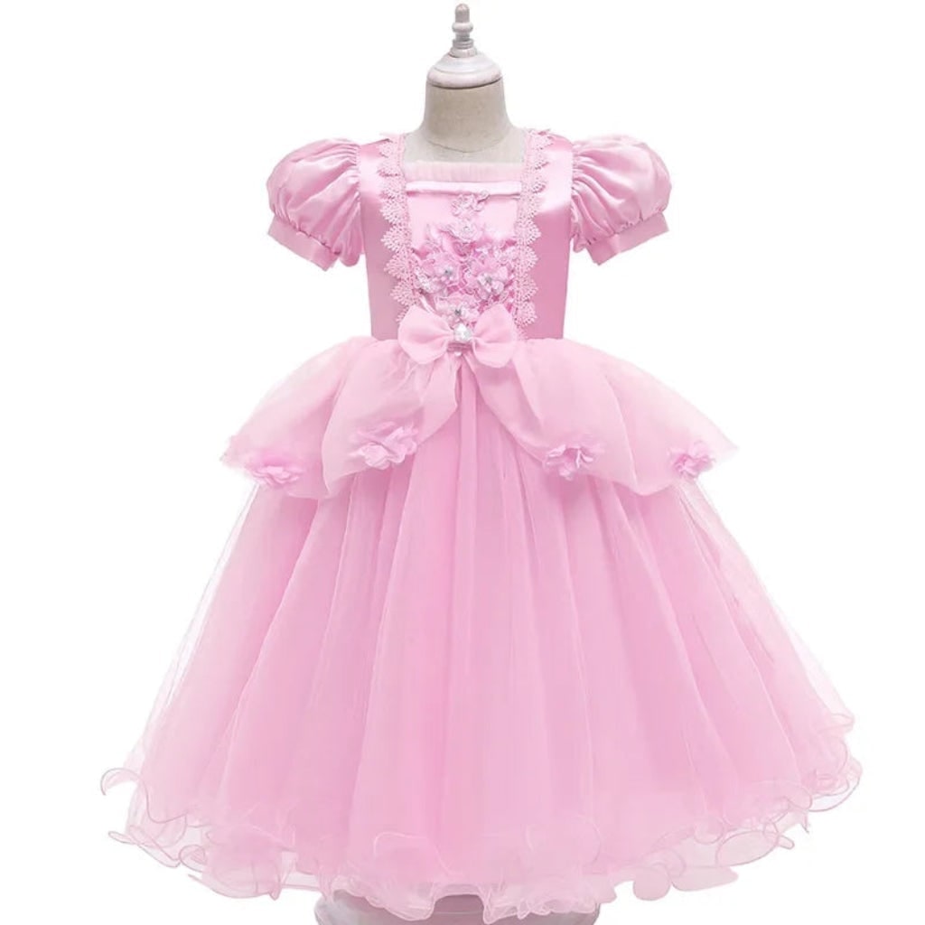 Girls' Halloween Princess Costume and Dresses with Ball Gown Tulle Skirt Dress Up