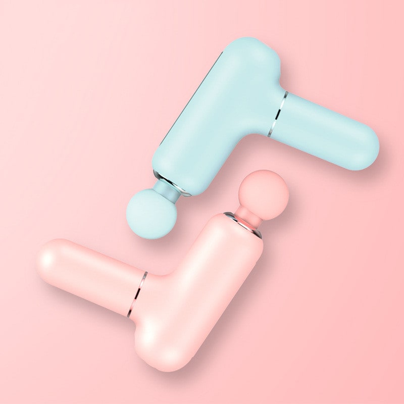 Girls' Handheld Massage Gun with Muscle Percussion for Deep Tissue Fascia Therapy and Back Pain Relief