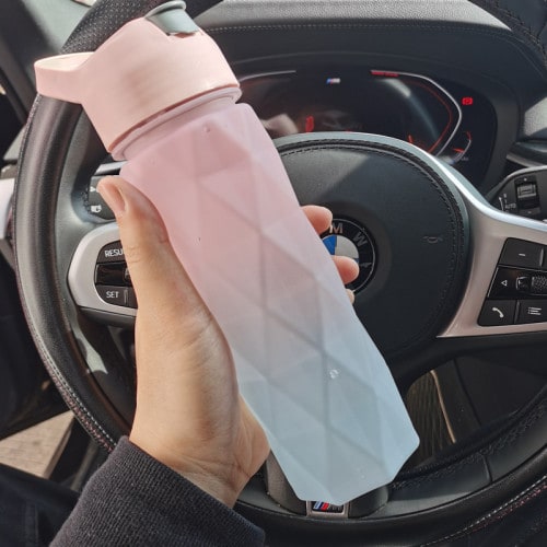 Girls' Misting Water Bottle Reusable Drink with Spray Trigger Flip-Top Cap Insulated