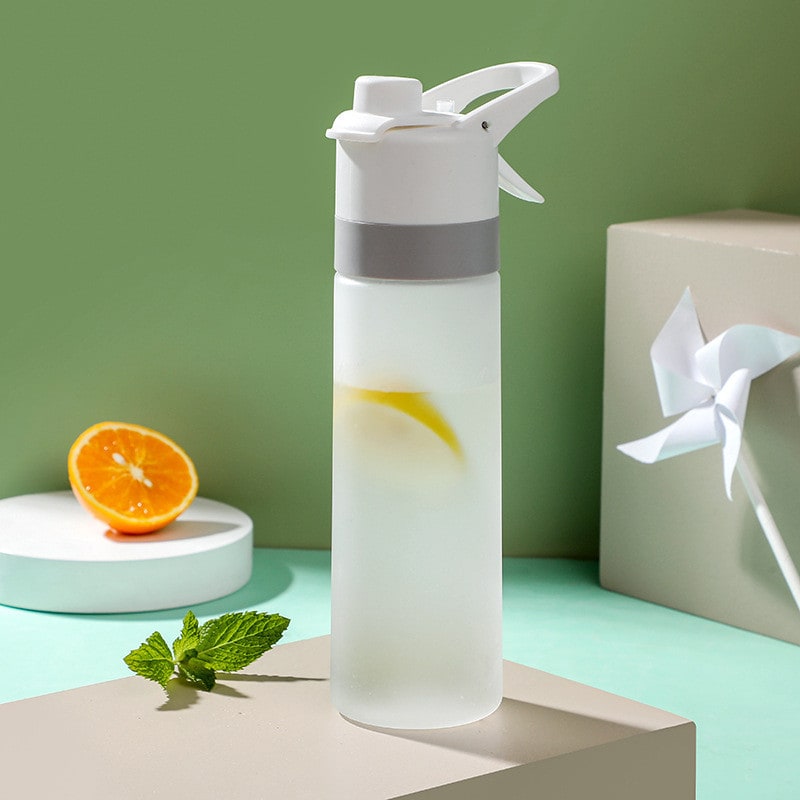 Girls' Misting Water Bottle Reusable Drink with Spray Trigger Flip-Top Cap Insulated
