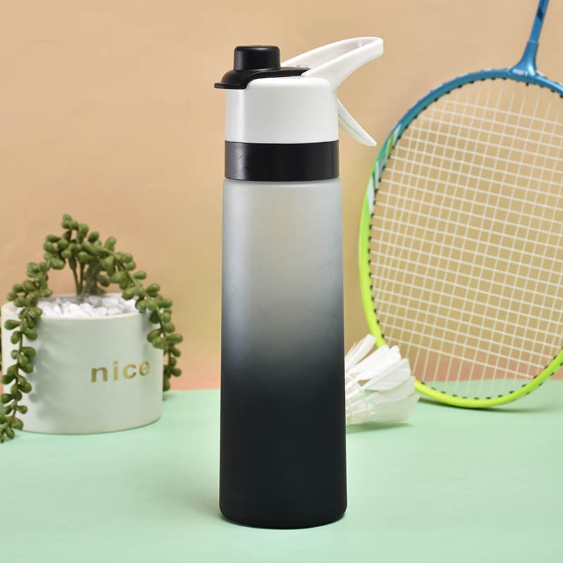 Girls' Misting Water Bottle Reusable Drink with Spray Trigger Flip-Top Cap Insulated