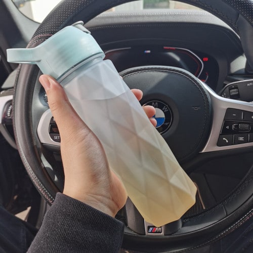 Girls' Misting Water Bottle Reusable Drink with Spray Trigger Flip-Top Cap Insulated