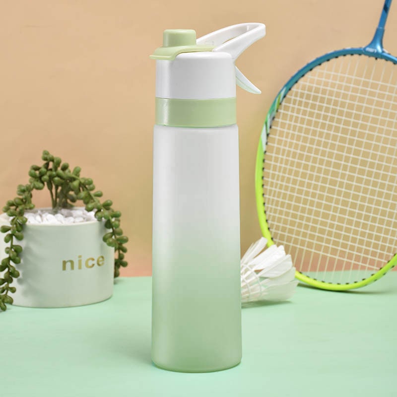 Girls' Misting Water Bottle Reusable Drink with Spray Trigger Flip-Top Cap Insulated
