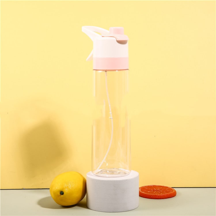 Girls' Misting Water Bottle Reusable Drink with Spray Trigger Flip-Top Cap Insulated