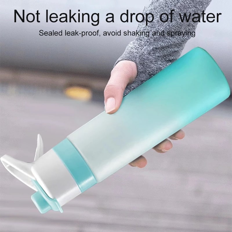 Girls' Misting Water Bottle Reusable Drink with Spray Trigger Flip-Top Cap Insulated