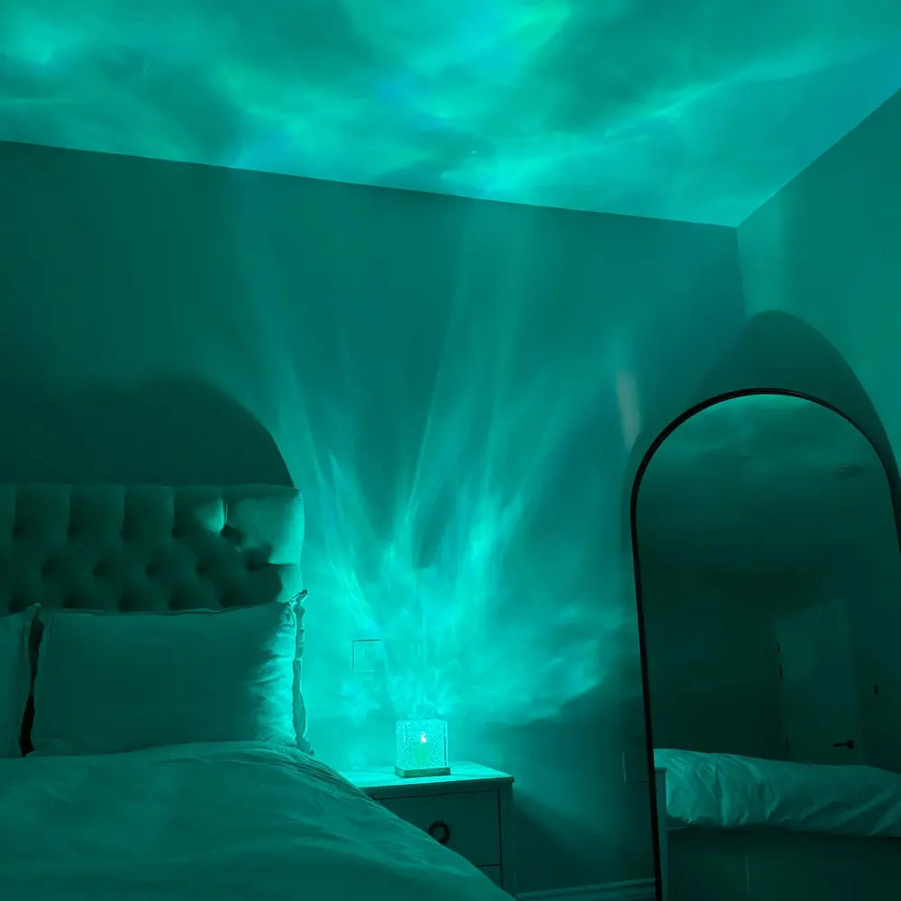 Aurora Cube Lamp Colour‑Changing LED with Prism Glow
