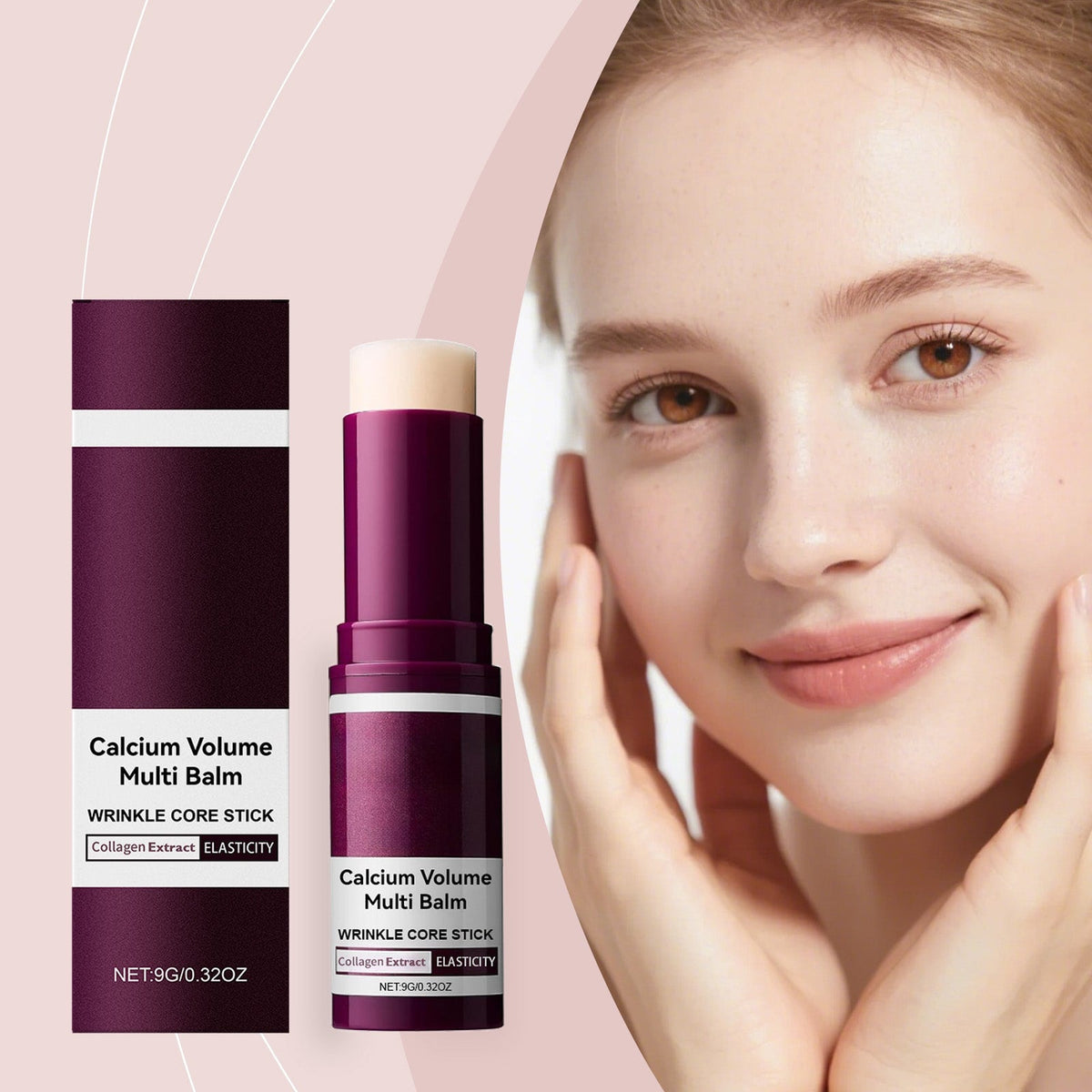 Glide Anti Chafing Stick with Collagen Multi Balm for Face and Neck Twist-Up Solid Moisturizer 9g