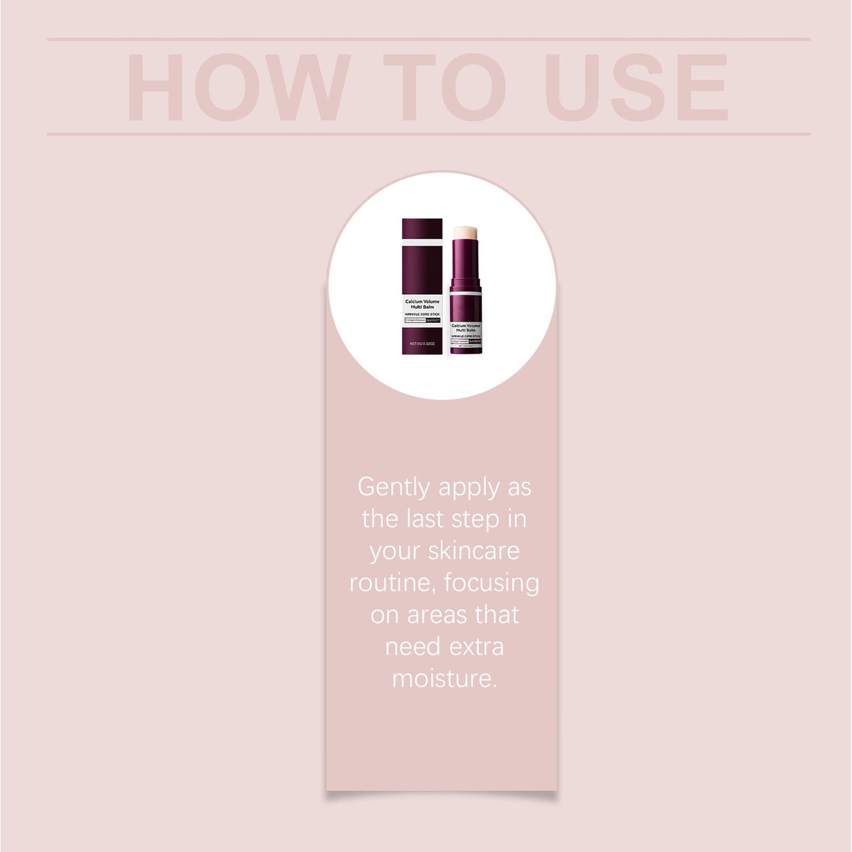 Glide Anti Chafing Stick with Collagen Multi Balm for Face and Neck Twist-Up Solid Moisturizer 9g