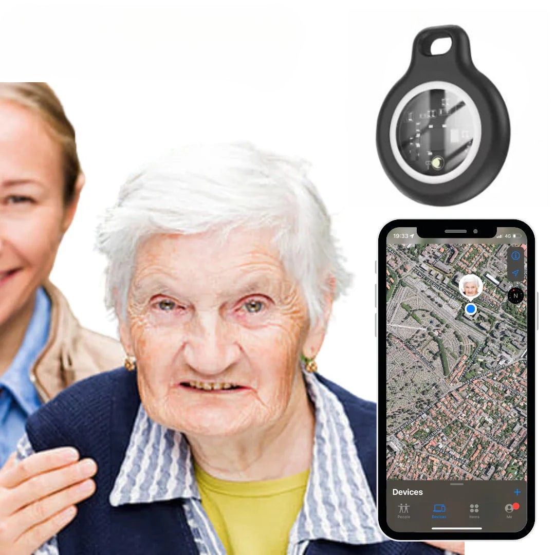 GPS Tracker Bluetooth Wireless Silicone Keychain Case Travel Smart