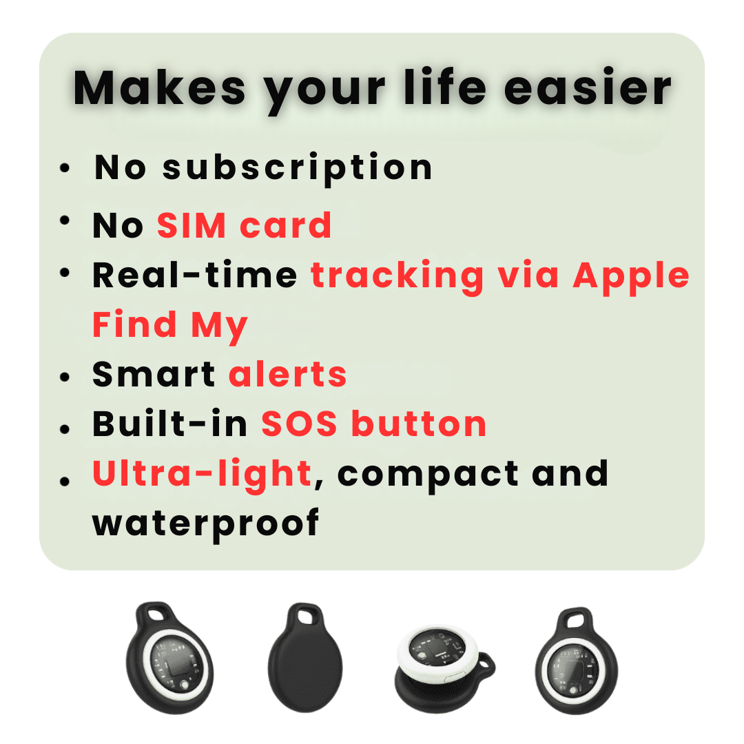GPS Tracker Bluetooth Wireless Silicone Keychain Case Travel Smart
