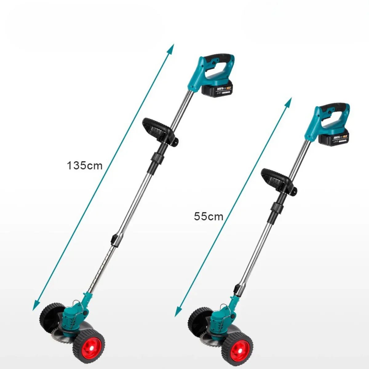 GRASSROLL – 36V Cordless Folding Grass Trimmer for Effortless Gardening