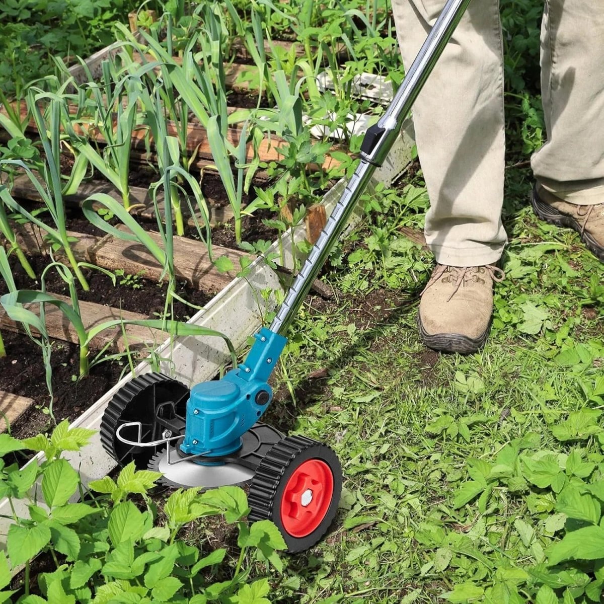 GRASSROLL – 36V Cordless Folding Grass Trimmer for Effortless Gardening