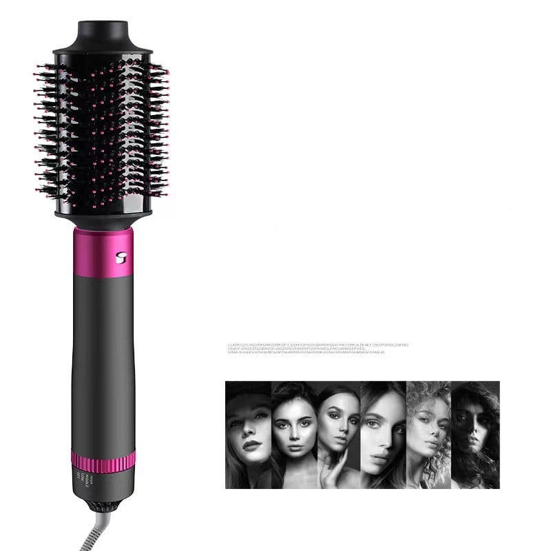 Hair Dryer Brush with 5 Interchangeable Attachments Blow Dry Styling Tool Detangling