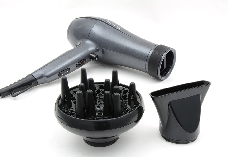Hair Dryer with Diffuser and Concentrator Nozzle Oscillating Ionic Styling Tool