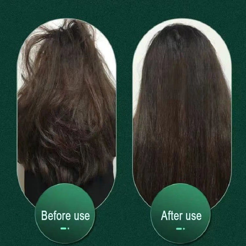 Hair Straightener Brush Ceramic Flat Iron Cordless Design and Adjustable Temperature Control