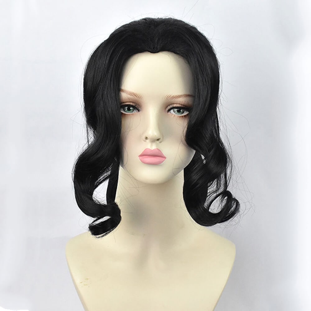 Halloween Anime Cosplay Costume Wig with Long Wavy Styling for Dress Up and Party Events