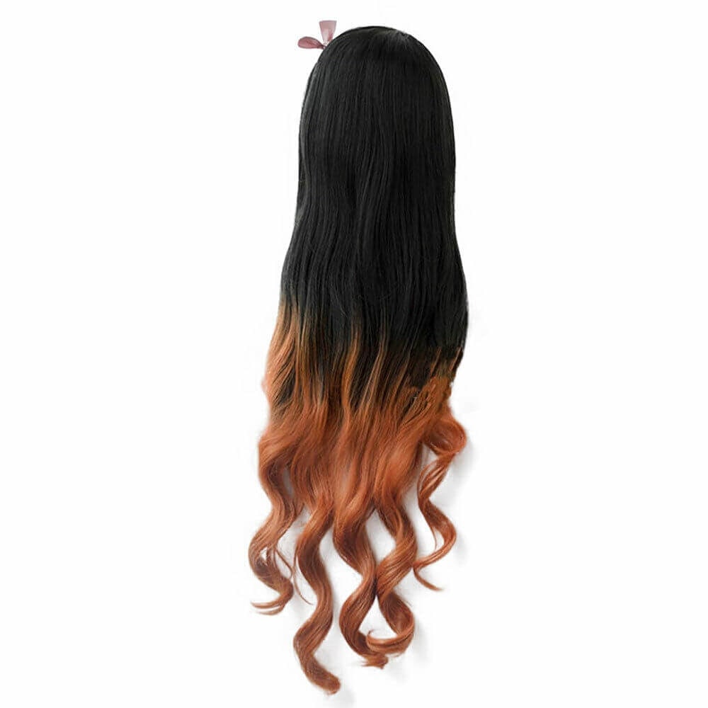 Halloween Anime Cosplay Costume Wig with Long Wavy Styling for Dress Up and Party Events