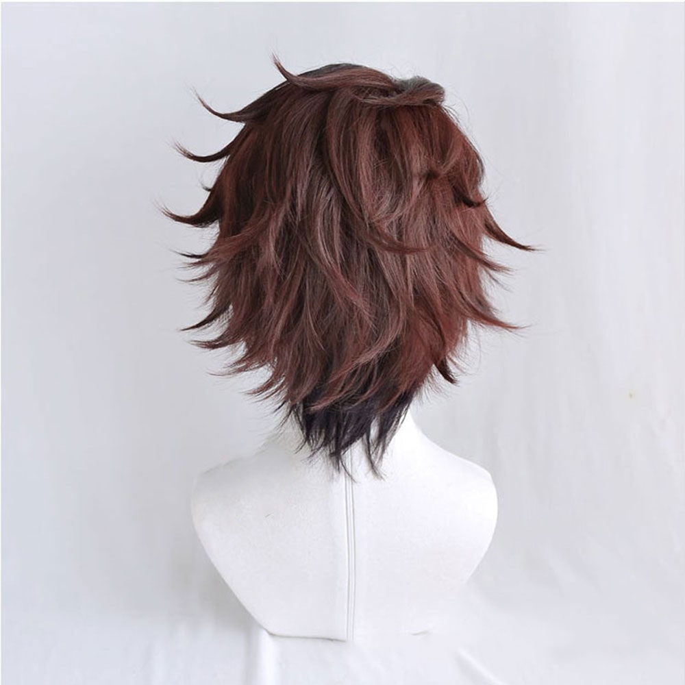 Halloween Anime Cosplay Costume Wig with Long Wavy Styling for Dress Up and Party Events