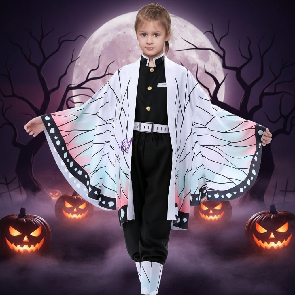 Halloween Anime Cosplay Costume with Japanese Character Accessories Kimono Haori and Set