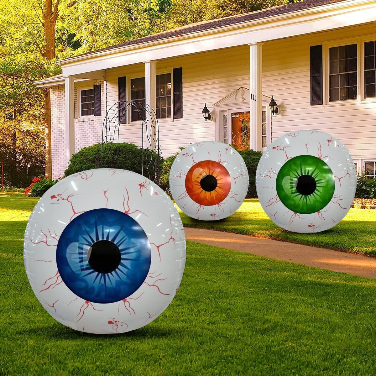 Halloween Balloon Decoration Eyeball with Bloodshot Design for Party and Haunted House Decor