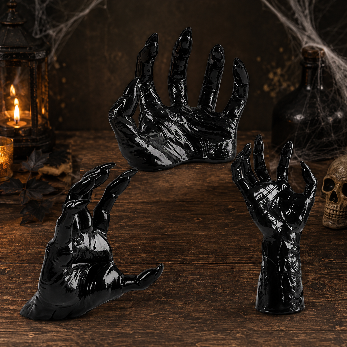 Halloween Creepy Hand Wall Candle Holder and Candlestick Stand for Gothic Decoration