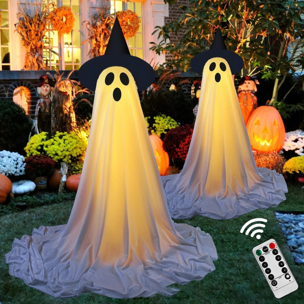 Halloween Ghost Decoration Inflatable with LED Lights for Outdoor Party Decor