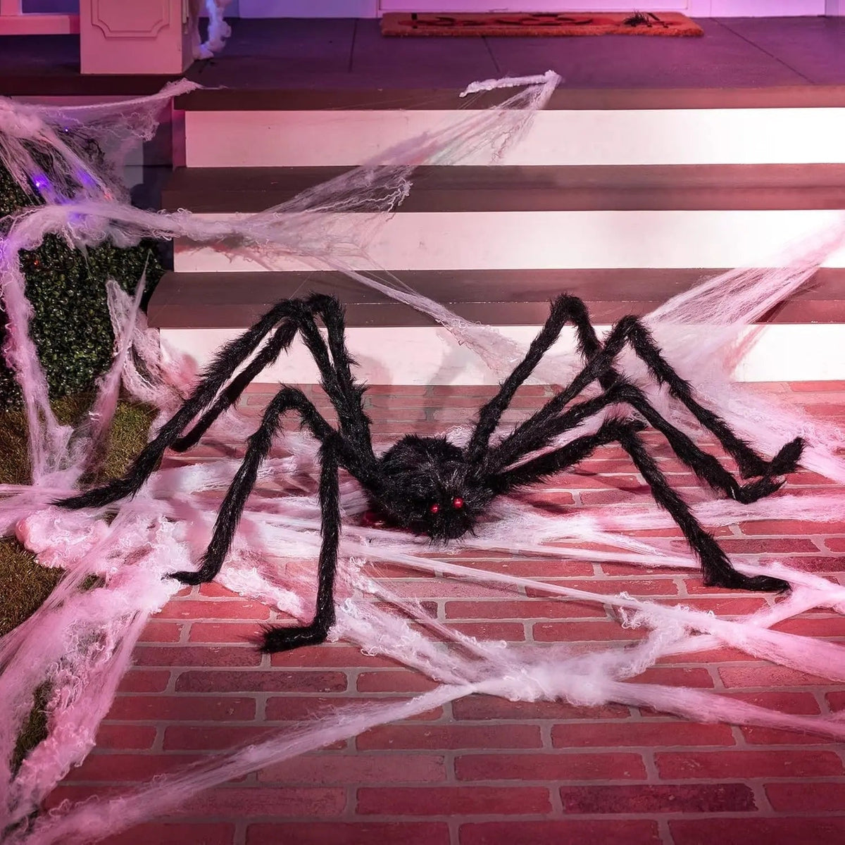 Halloween Giant Spider Decoration with Poseable Legs for Outdoor Party Decor Large