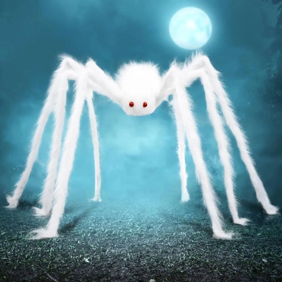Halloween Giant Spider Decoration with Poseable Legs for Outdoor Party Decor Large