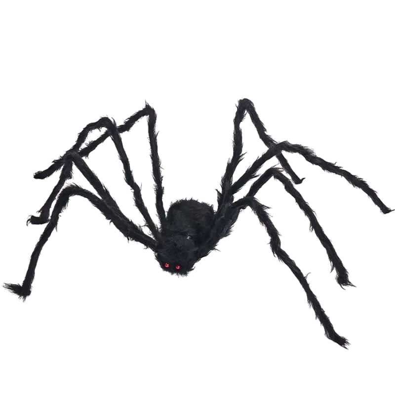 Halloween Giant Spider Decoration with Web and Poseable Legs for Outdoor Yard